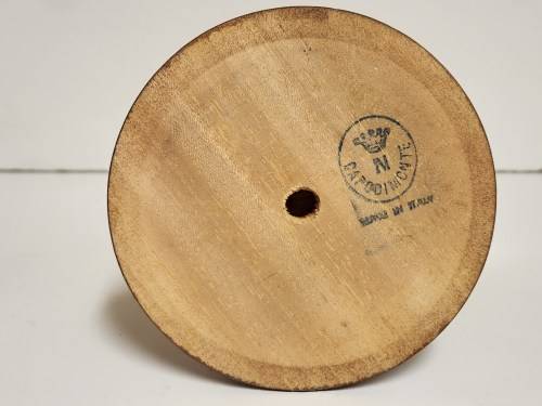 RARE VINTAGE CAPODIMONTE PORCELAIN FIGURINE ON A WOODEN PLINTH, MADE IN ITALY