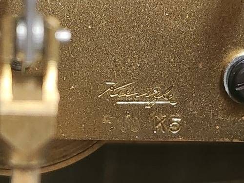 VINTAGE KIENZLE MADE IN GERMANY WOODEN MANTEL CLOCK IN WORKING CONDITION