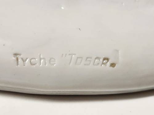 VINTAGE LARGE TYCHE TOSCA CAPODIMONTE PORCELAIN FIGURINE, MADE IN ITALY