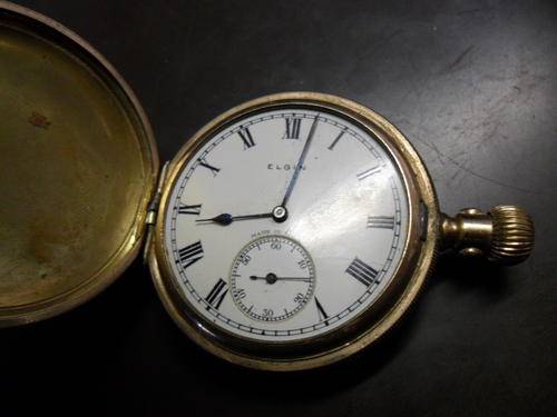 ELGIN 7JEWELS GOLD SWISS ANTIQUE POCKET WATCH