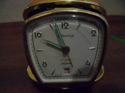 RARE BLESSING  AUTOMATIC WEST GERMAN CALENDAR CLOCK GOLD