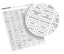 Tupperware - Space Saver Labels!!!