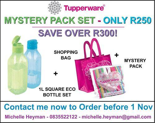 Tupperware - MYSTERY PACK + BAG + FREE 1L ECO BOTTLE SET!!