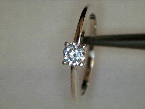 Sterling silver engagement ring with cubic zirconia stone, size X. New hallmarked!