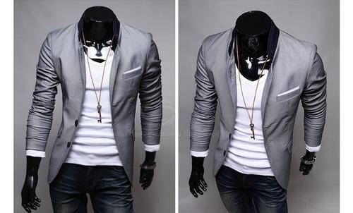 BRAND NEW - MEN'S SILVER BLAZER JACKET