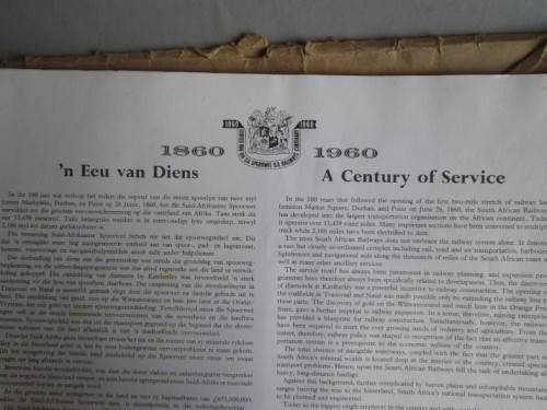 CENTENRY OF SAR 1860-1960