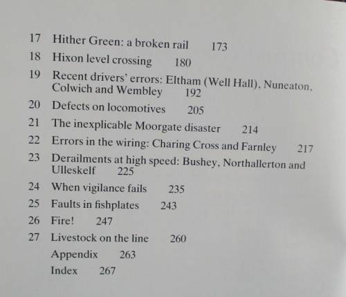 HISTORIC RAILWAY DISASTERS by O. S. NOOCK 4th EDITION