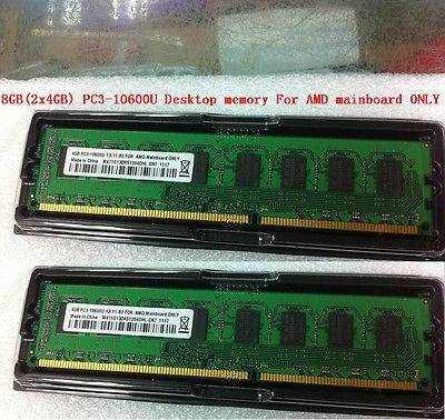 DDR3 8GB (2x4GB) PC3-10600 1333Mhz Desktop memory For AMD