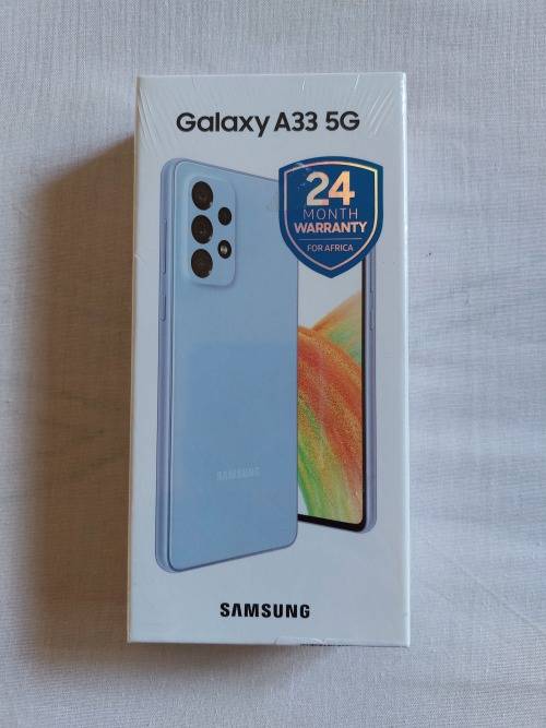 Samsung Galaxy A33 5G 128GB Dual Sim  Awesome Blue  - with Soft Clear Cover