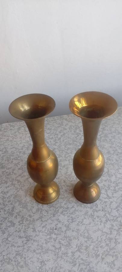 Vintage Brass Vases