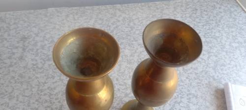 Vintage Brass Vases
