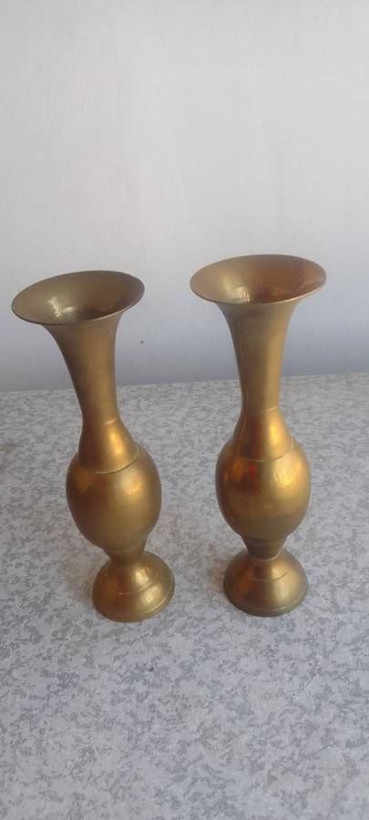 Vintage Brass Vases