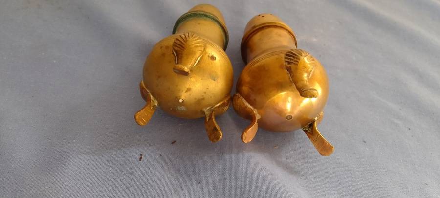 Brass Salt And Pepper Shakers