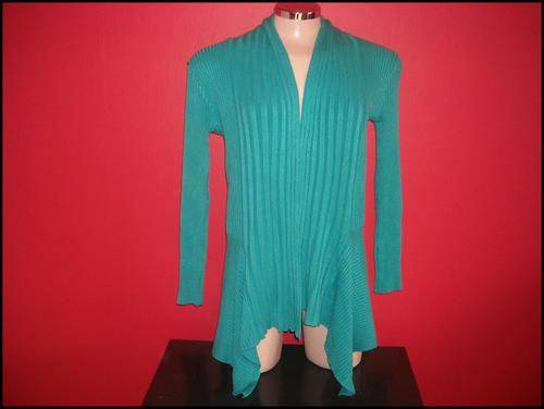 ***Special***Ladies  Turquoise  Waterfall Cardigan***