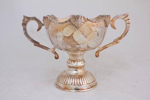 Beautiful Silver Plated Rosebowl Trophy
