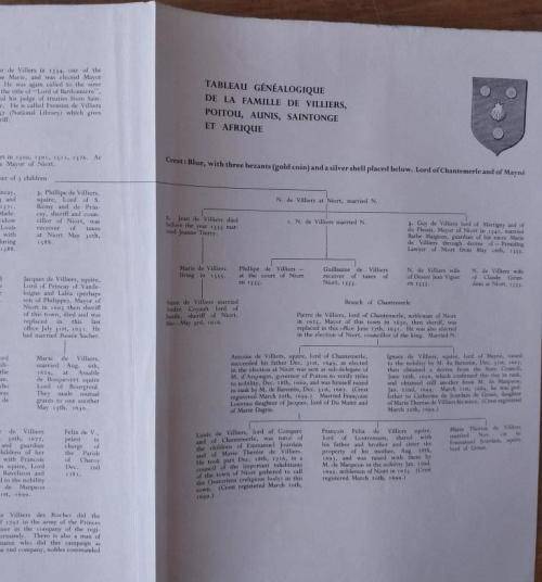 A History of the De Villiers family