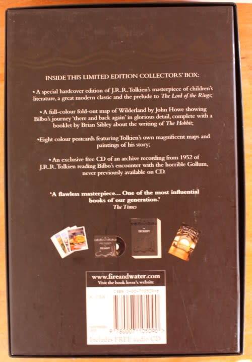"The Hobbit" special collector's edition, with map and postcards