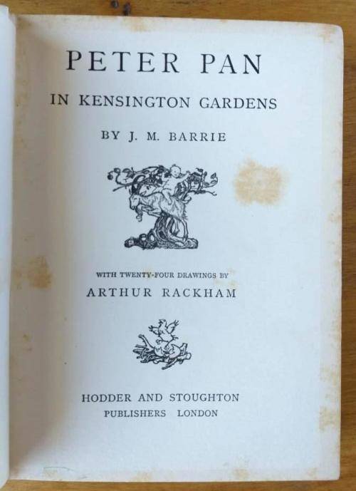 Peter Pan in Kensington Gardens (1909 edition) colour plates by Arthur Rackham