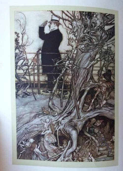 Peter Pan in Kensington Gardens (1909 edition) colour plates by Arthur Rackham
