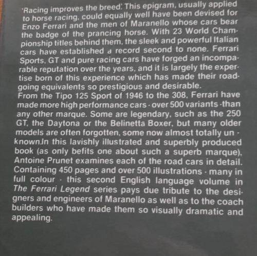 The Road Cars:the Ferrari Legend