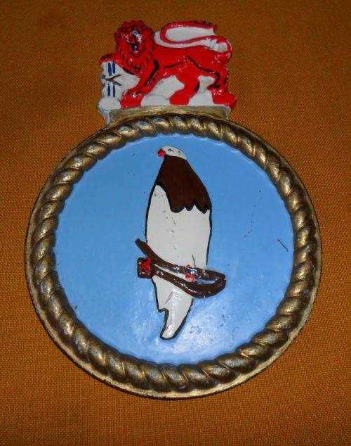 SOUTH AFRICAN SHIPS METAL BADGE - 16CM