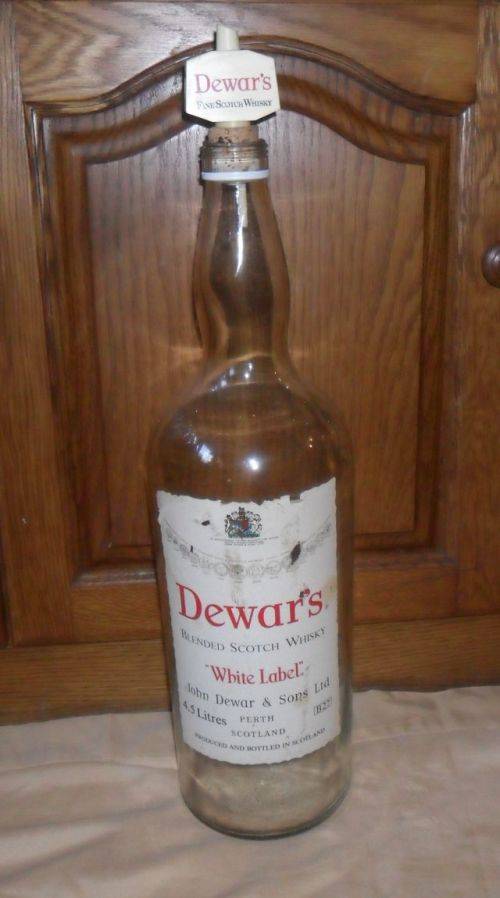 4.5 LITRE DEWAR GLASS BOTTLE PLUS CORK