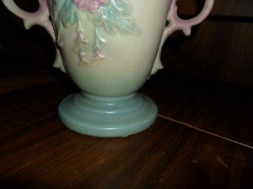 1940'2 VINTAGE HULL USA ART VASE 53-8 1\2 INCH POTTERY WILDFLOWER
