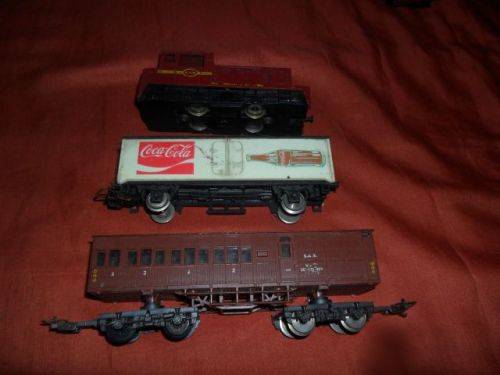 VINTAGE SAR\SAS OLD STYLE SUBURBAN TRAIN SET -LIMA ITALY