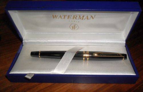 WATERMAN PARIS FOUNTAIN PEN IN BOX PLUS CERTIFICATE AND REFILL