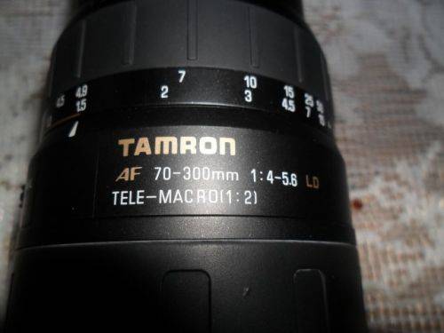 TAMRON AF 70-300MM 1;4-5.6 TELE-MACRO(1;2) LENS PLUS HOOD AND LENS CAPS