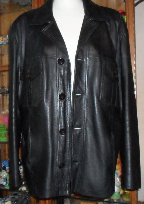 MEN'S LEATHER JACKET MADE IN GERMANY - SIZE 3XL