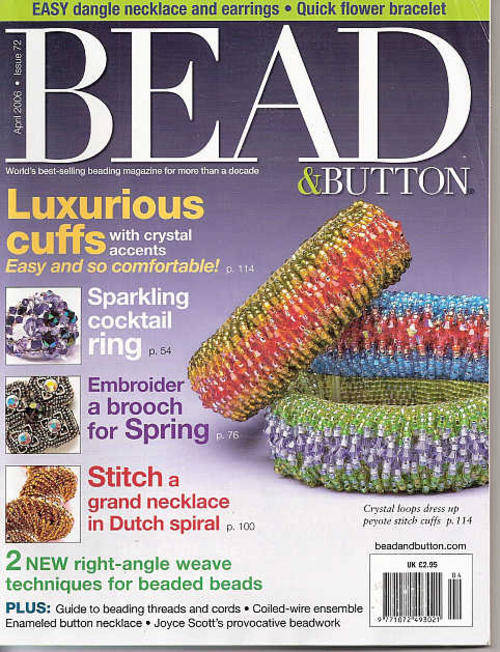BEAD AND BUTTON MAGAZINE APRIL 2006
