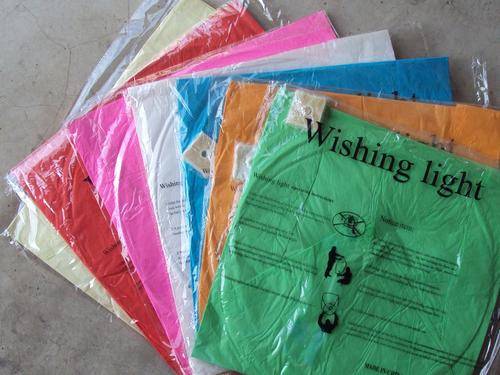 coloured wishing lights/sky lanterns