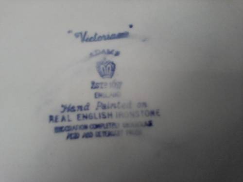 ADAMS HAND PAINTED MEAT PLATTER