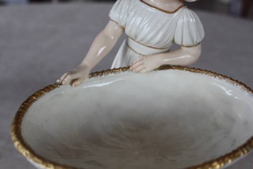 ROYAL WORCESTER HADLEY FIGURAL NUT DISH 1886 FOR OLDHAM ONLY