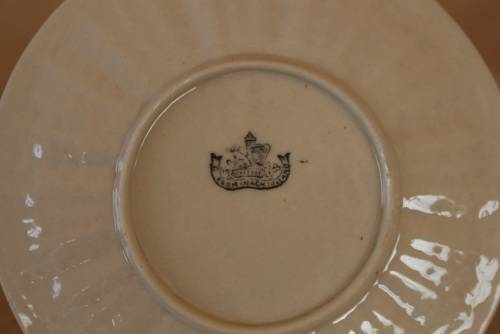 SUPERB BELLEEK "COB" 15.5cm LUSTRE PLATE 2nd MARK