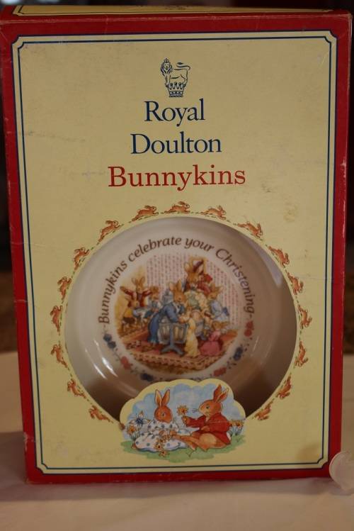ROYAL DOULTON BUNNYKINS CHRISTENING SET
