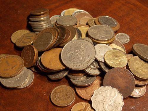100 x World Mixed Coin Lot - Unsorted