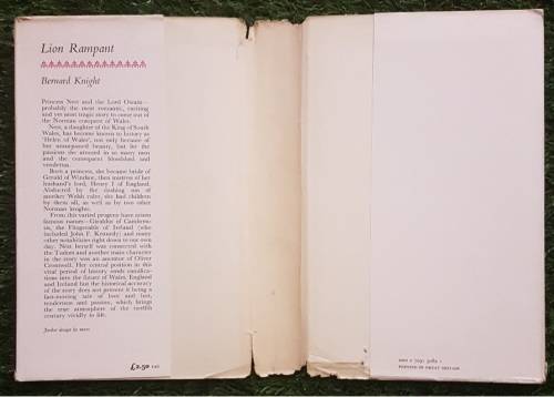 Lion Rampant - Bernard Knight.  (1st Edition)