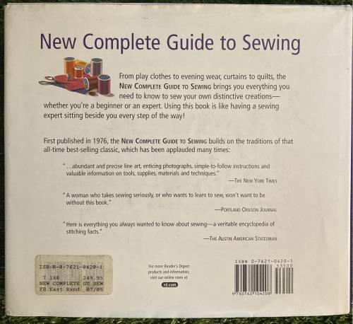 New Complete Guide to Sewing: - Readers Digest