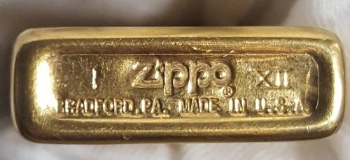 Vintage Bradford USA Brass Zippo Lighter