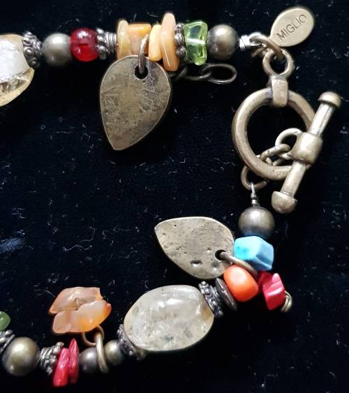 Miglio Set Bracelet & Necklace with Natural Stones