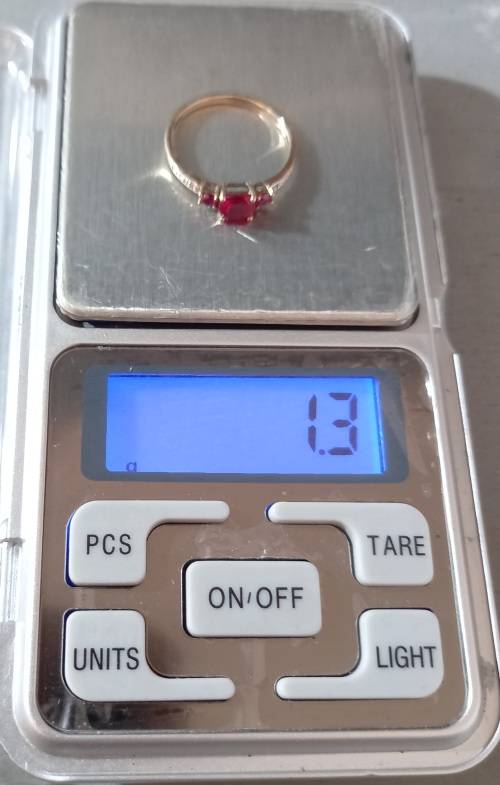 Vintage 9ct Rose Gold Ruby and Diamond Ring