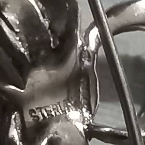 Vintage Sterling Silver Marcasite Brooch