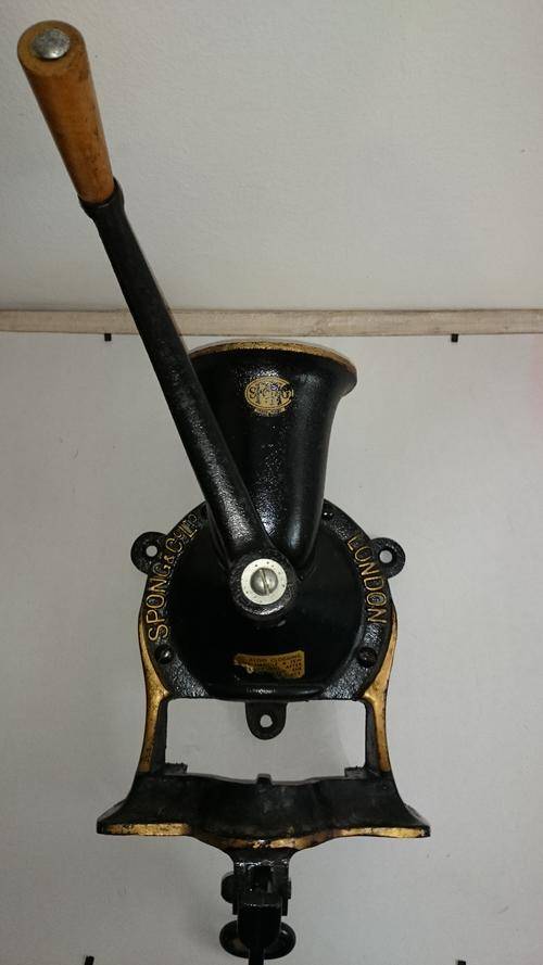 Vintage Spong & Co Ltd Cast Iron Coffee Grinder No. 3