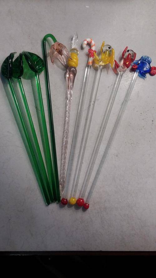 Joblot of Glass Swizzle Sticks