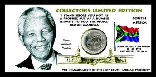 **Collectors Limited Edition** 1994 Presidential Inauguration R5 Coin Pack - MUST HAVE