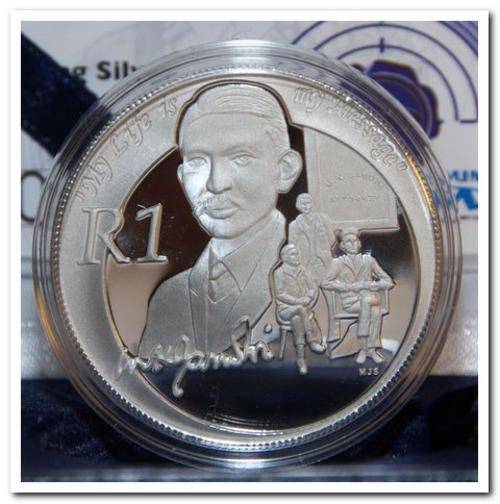 2008 Protea Series Silver R1 - Mahatma Gandhi ***Still Sealed as from SA Mint**
