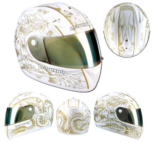 Marushin TNT Shivan Dragon White Helmet