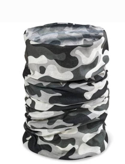Bandana - Black & White Camouflage